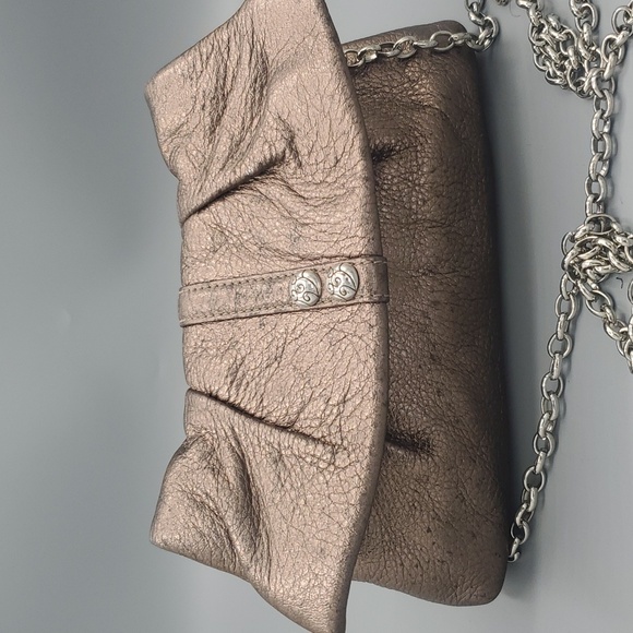 Brighton Puter Leather evening Minipurse 7" Ling 4.5" heigth - Picture 1 of 7